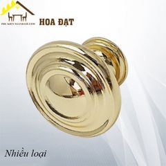 Núm tay nắm tủ Vinahardware phi 30mm, hợp kim kẽm, màu vàng - HD0012V