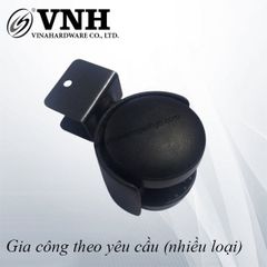 Bánh xe tủ đế U Vinahardware loại 23mm, đường kính 50mm, không khóa, màu đen - CTU8231KK-CTU8231KK
