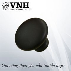 Núm tay nắm tủ tròn Vinahardware phi 30mm, màu đen - HD0069B-HD0069B