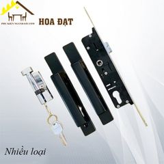 Khóa tay nắm gạt Vinahardware, màu đen - KT30215b