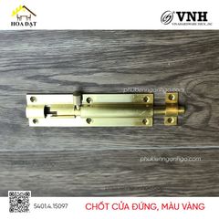 Chốt cửa đứng, màu vàng Vinahardware - CCI150Y