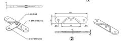 Bas sắt 100x20x2mm, bảy màu - VNH100202