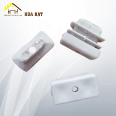 Nút nhựa vuông 20 đế 7  Vinahardware, màu trắng ngà PB2007W-PB2007W