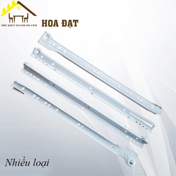 Ray trượt đơn Vinahardware màu trắng-DS300W6
