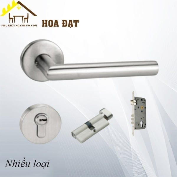 Khóa tay gạt dạng tròn Vinahardware, inox 304 - KT0222