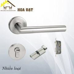 Khóa tay gạt dạng tròn Vinahardware, inox 304 - KT0222