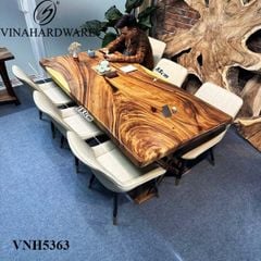 Khung Bàn cafe mặt gỗ me tây nhỏ Vinahardware