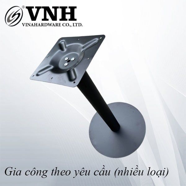 Khung chân bàn sắt cà phê Vinahardware, sơn đen - VNH400700