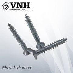 Vít đầu bằng răng nhuyễn Vinahardware loại M2, màu trắng-ZS28