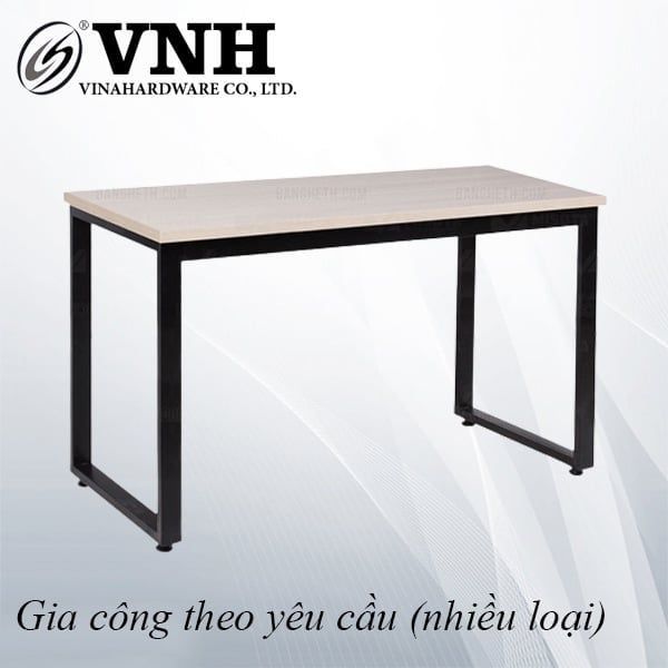 Bộ bàn chân chữ U Vinahardware kích thước 800x500x720mm, sơn đen mờ - VNH800500720-VNH800500720