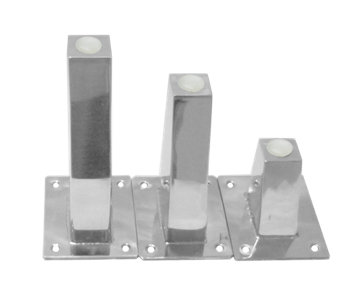 Chân ghế sofa inox cao 75mm Vinahardware VNH103D75