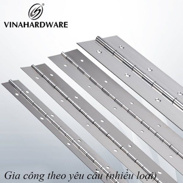 Bản lề lá piano Vinahardware bản 37mm, inox 201-VNH37250