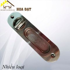 Khóa cửa lùa Vinahardware dài 170mm, ngang 40mm, màu trắng KT17040V-KT17040V