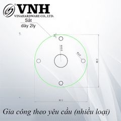 Pas (bas) sắt tròn 80x10x2mm, hàng phôi - VNH80102