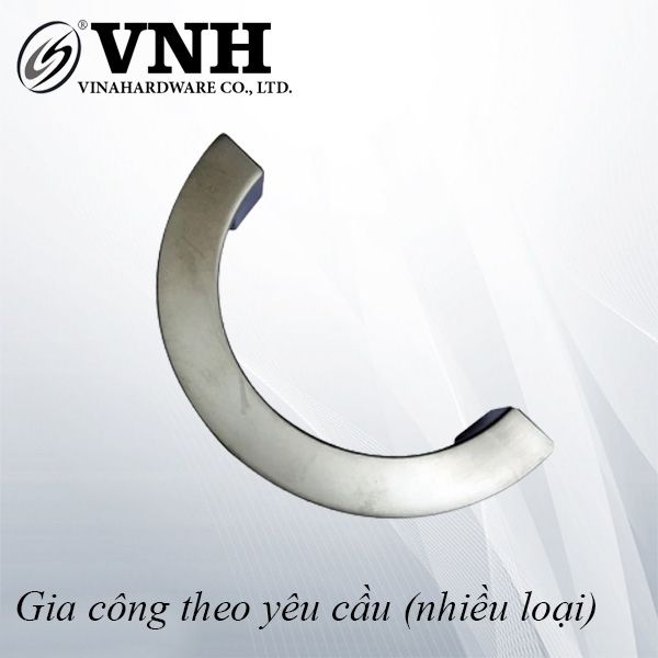 Tay nắm tủ bán tròn, hợp kim nhôm-HD0122D128