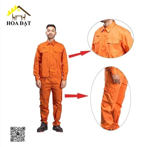 Bộ quần áo bảo hộ kaki  Vinahardware