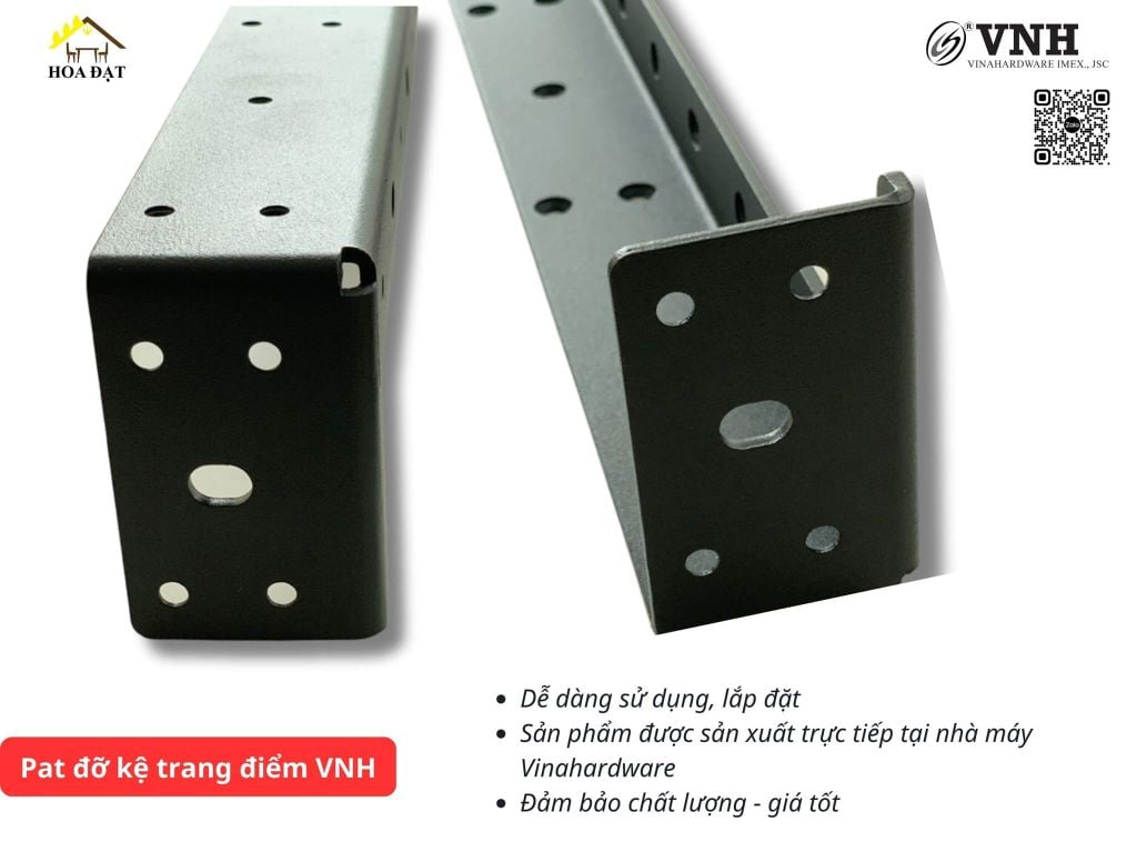 Pat (Bas) sắt bàn trang điểm Vinahardware, sơn đen mờ - VNH4501013