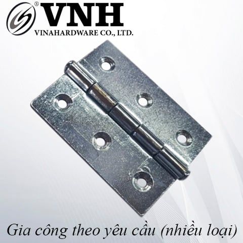 Bản lề lá Vinahardware loại 75x58 dày 2ly mạ crom H7558D2-H7558D2