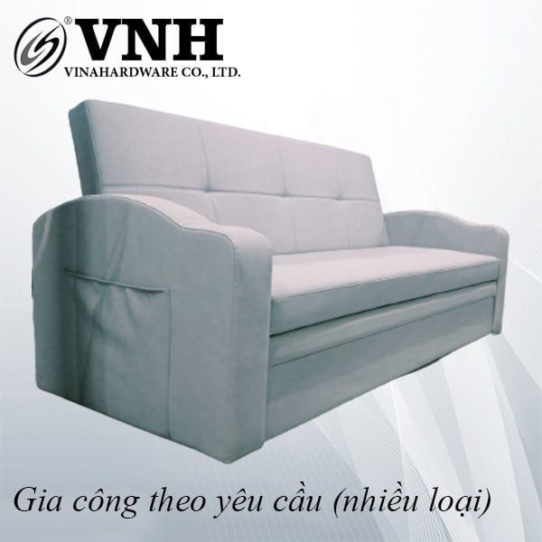 Bộ ghế sofa giường gấp thông minh Vinahardware, màu đen - VNH101204