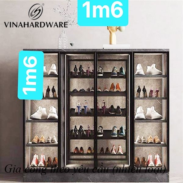 Bộ kệ giày xoay, sơn đen Vina VNH161621-VNH161621