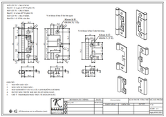 Bản lề lá một chiều Vinahardware, màu giả cổ-H0007C24