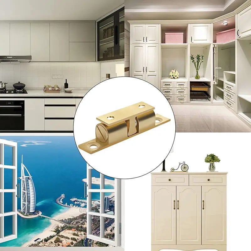 Chốt bi cửa màu vàng thau Vinahardware, hàng cao cấp-CB100Y4IV