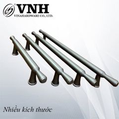 Tay nắm cửa đi Vinahardware, màu nâu bạc - HD0021N128