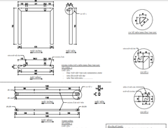 Khung bàn sắt chân tam giác Vinahardware, sơn trắng - VNH700750T
