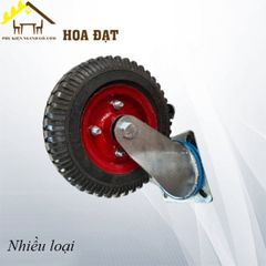 Bánh xe LK đỏ, không khóa Vinahardware - CT250LKKK - 250-4, đường kính thực 200mm