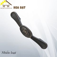Tay nắm tủ mặt ovan cổ điển Vinahardware, màu đen - HD062B96