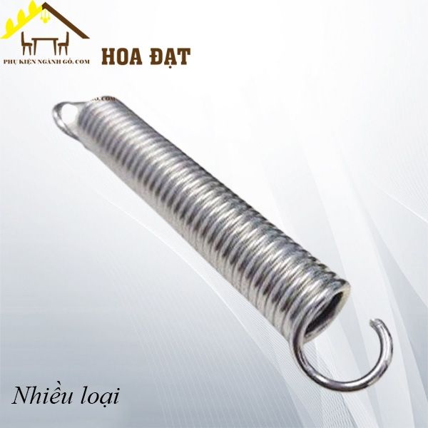 Lò xo thép phi 24mm, dài 200mm, dày 4mm màu trắng kẽm - VNH242004