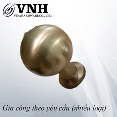 Núm tay nắm tròn phi 20mm, màu vàng - HD0082