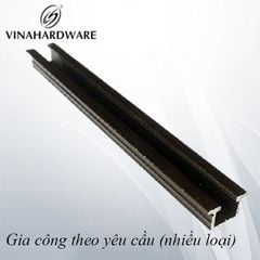 Thanh trượt nhôm cửa lùa rãnh đặt dưới VNH (1362met) - TTL2400M1362