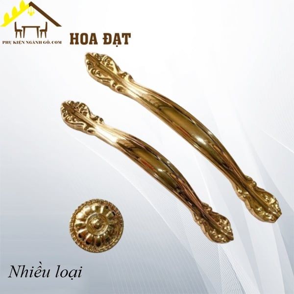 Tay nắm cổ điển Vinahardware, màu vàng - HD0915V96