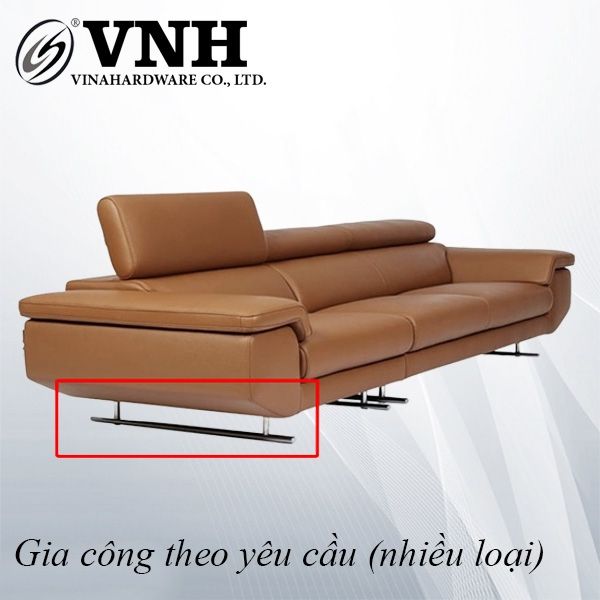 Chân ghế sofa 140x900x2mm, inox 201 - VNH1409002