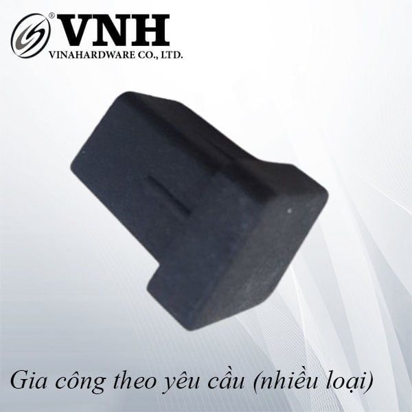 Nút nhựa chân bàn vuông Vinahardware,màu đen-PB40B-Kg