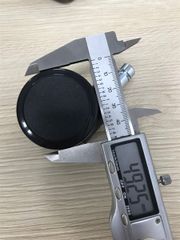 Bánh xe Vinahardware phi 50mm, tyren trơn dài 25mm, màu đen - CT5025-CT5025