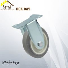 Bánh xe Vinahardware TPR xám, cố định - CT11CD125