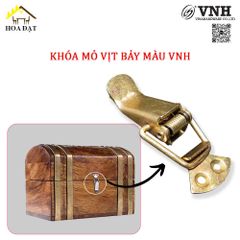 Khóa mỏ vịt Vinahardware bảy màu loại nhỏ, 38x30mm VNH TL1010Z23-TL1010Z23