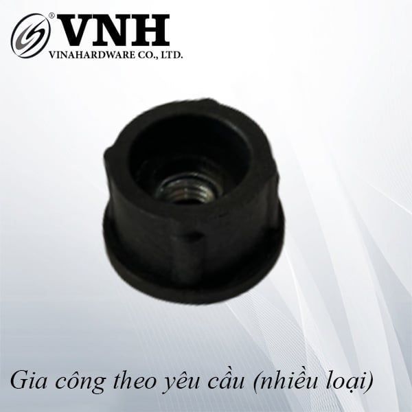 Nắp tăng phi 25mm, tán M8 gân thẳng, màu đen - VNH2584