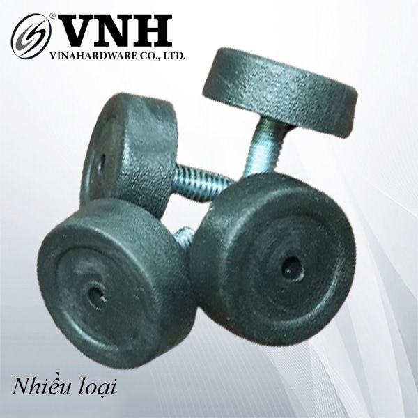 Chân chỉnh bàn M6x20 đế nhựa, phi 25 màu đen TA0620B-TA0620B