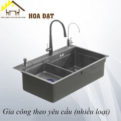 Chậu rửa inox 304, màu ghi xám - VNH01175