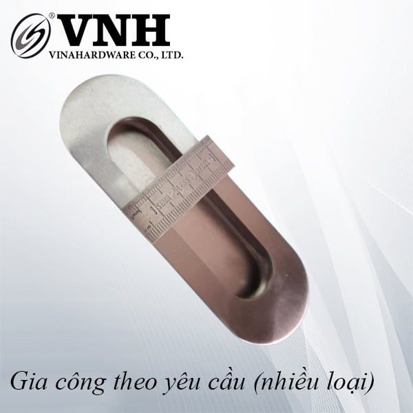Tay nắm âm tủ Vinahardware loại 96mm, inox 201-HD22192C96