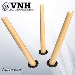 Chân bàn gỗ tiện tròn thẳng Vinahardware-VNH3560H600T
