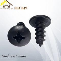 Vít đầu dù răng thưa Vinahardware loại M4, màu đen-SC415B28