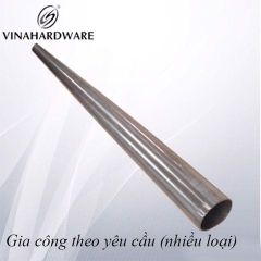 Ống côn inox 304 Vinahardware dày 1l2 phi 25mm chốt xuống 15mm dài 460mm, đánh bóng VNH2923581