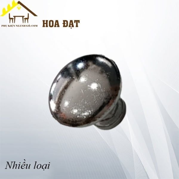 Núm tay nắm Vinahardware phi 23mm, sắt xi crom - HD023CR