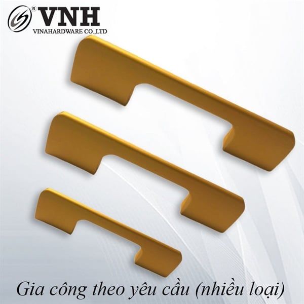 Tay nắm tủ Vinahardware màu vàng mờ-HD0401V96