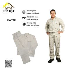Bộ quần áo bảo hộ kaki  Vinahardware