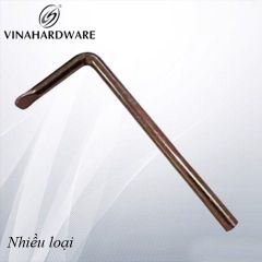 Khóa chữ L đầu dẹt xi bảy màu Vinahardware loại 30x70mm HK3070Z-HK3070Z